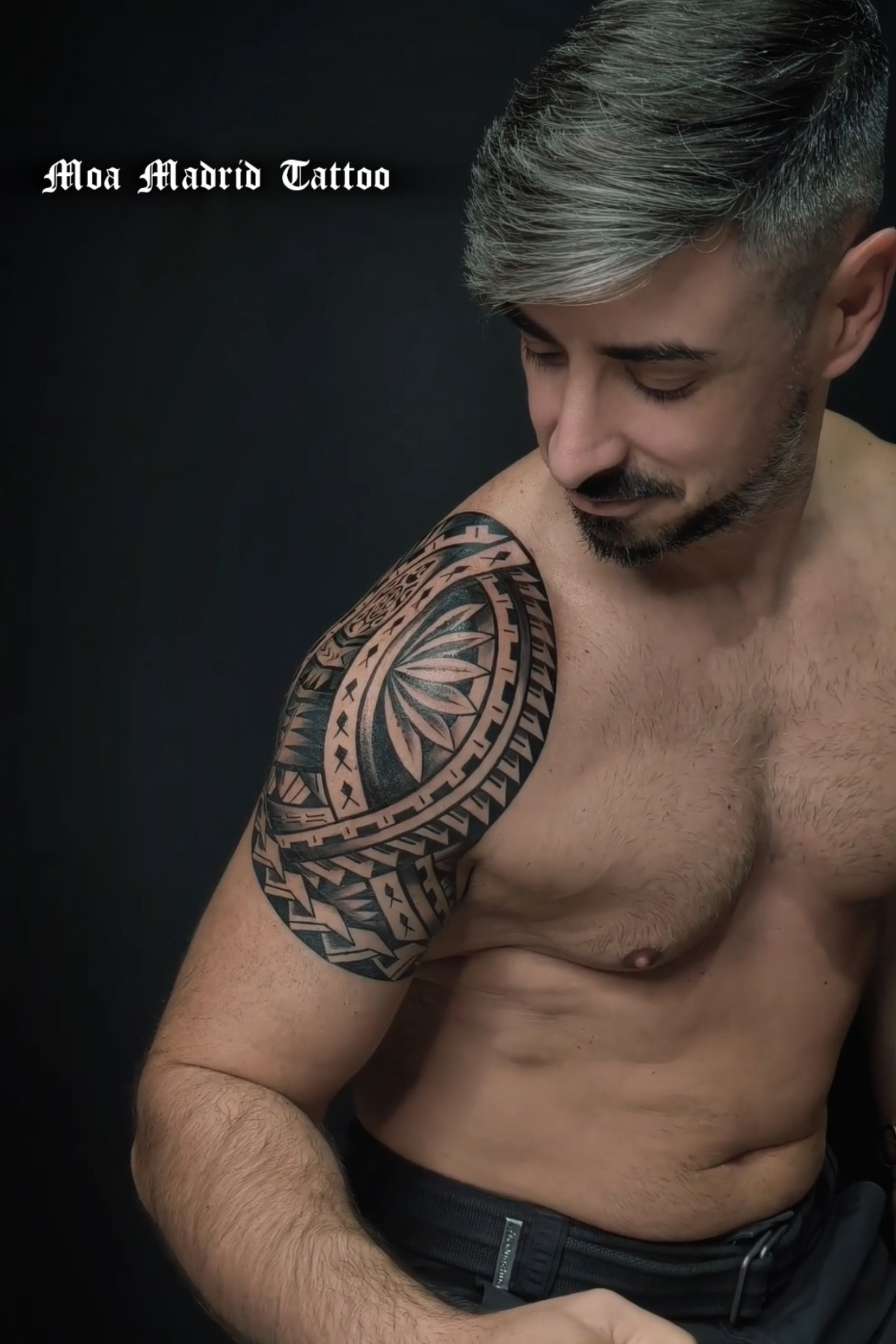 Tatuaje samoano para cliente de Albacete por tatuador de Madrid